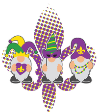 Funny Mardi Gras Gnomes Sustainable Knit Beanie